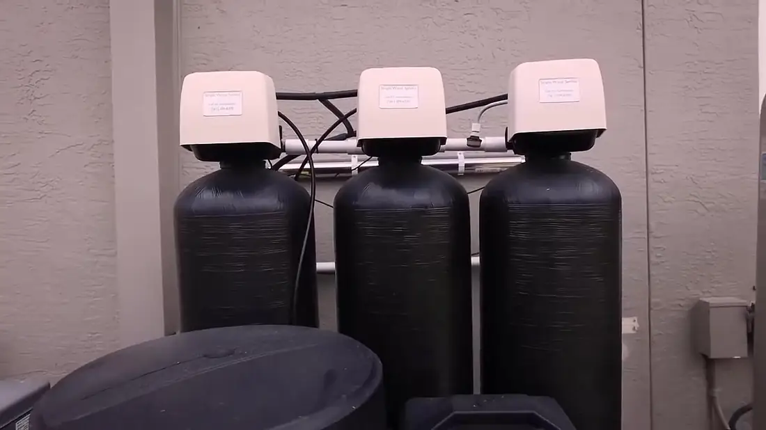 Well-water treatment system example from Simple Water Service